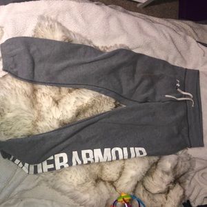 Grey under armour joggers